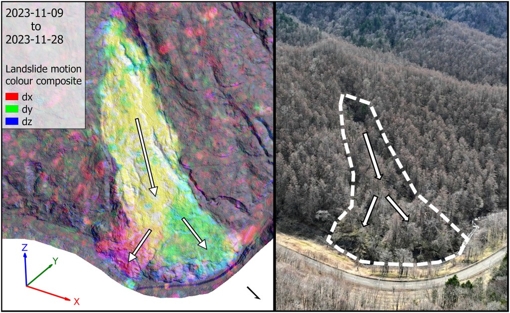 新着論文：動く地すべりの高精細3D地形解析